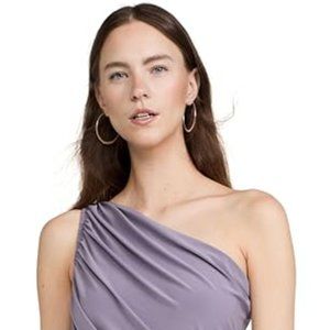 Norma Kamali Diana gown in powder purple